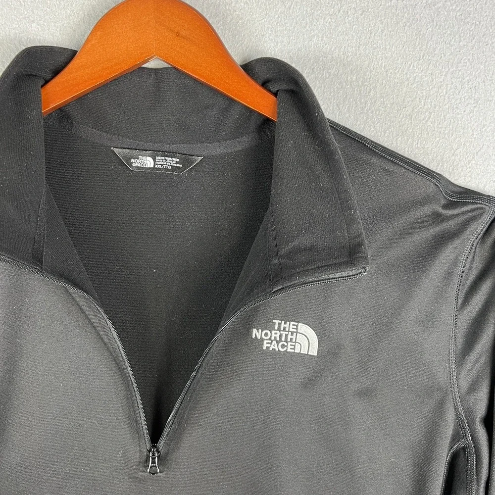The North Face Tech Glacier 1/4 Zip Mens XXL Black Mid Weight Fleece Outdoors